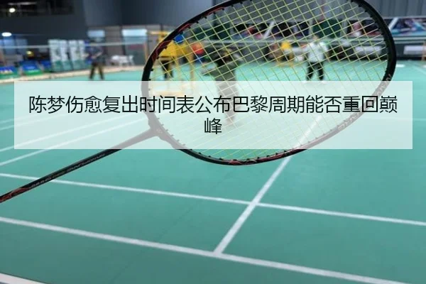 陈梦伤愈复出时间表公布巴黎周期能否重回巅峰